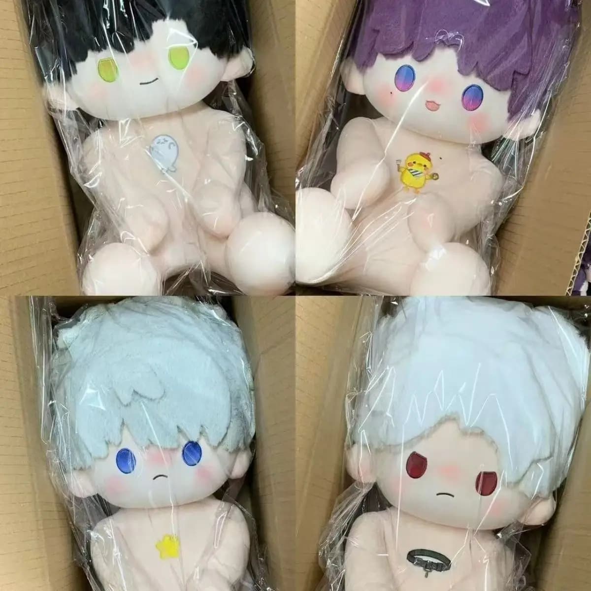 40CM Love and Deepspace Caleb Xavier Sylus Rafayel Sitting Posture Figure Plush Doll Body Dress Up Cotton Plushie Pillow Toy