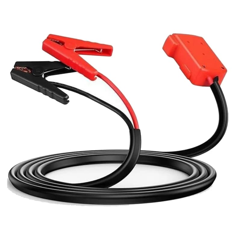 Avviatore di emergenza per batteria per auto 8AWG 1.8M cavo Jumper Clip per cavo avviatore ausiliario per auto per adattatore Milwaukee M18