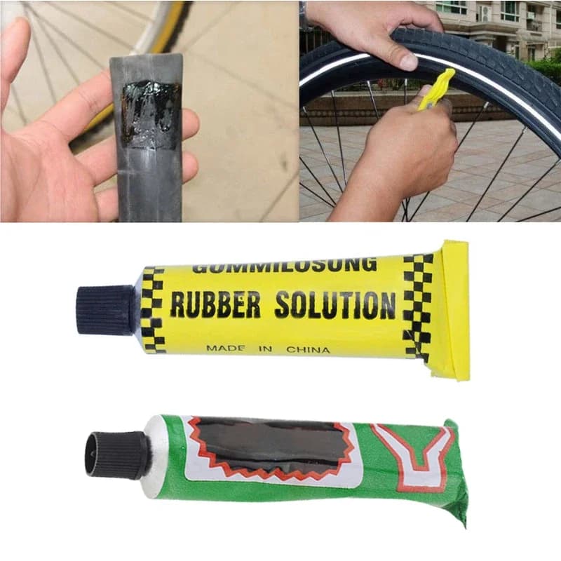 12g/20ml Colla per riparazione pneumatici Camera d'aria Puntura Forte legame Colla per riparazione a freddo Bicicletta Moto Auto Strumenti portatili universali