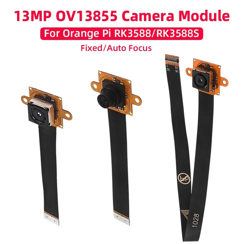 OV13855 13 MP camera for Orange Pi Optional 80 °/120 ° FOV camera module with fixed/automatic focus Webcam MIPI CSI for RK3588 RK3588S