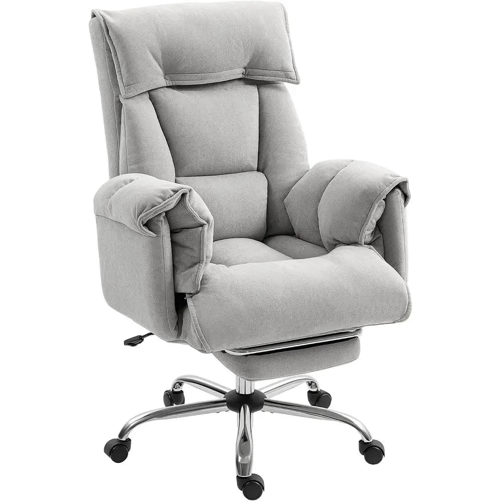 Executive Oice Chair Comy with oot Rest, Reclining Swivel Computer Desk Chair with High olding Back, Thick Cushion, Padded Armre