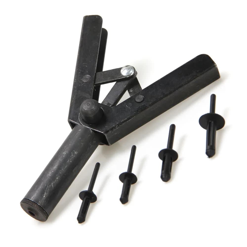 7 Inch Polyethylene manual riveting kit for fixing door panels for blind rivets with automotive coating with POM 40-piece rivets