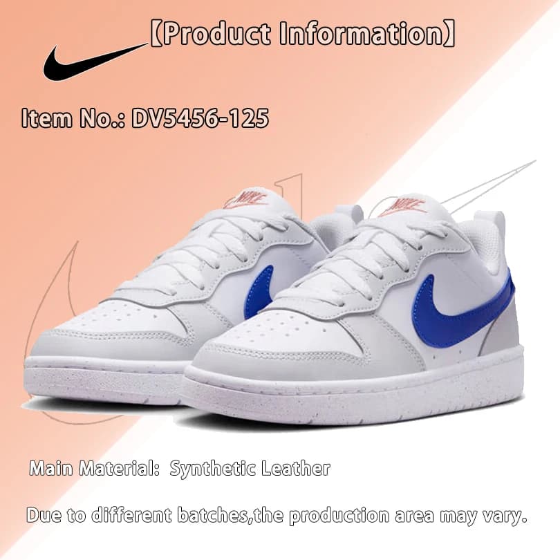 Nike Court Borough Sneakers casual basse unisex, scarpe sportive alla moda per uomo, donna, adolescenti DV5456-125