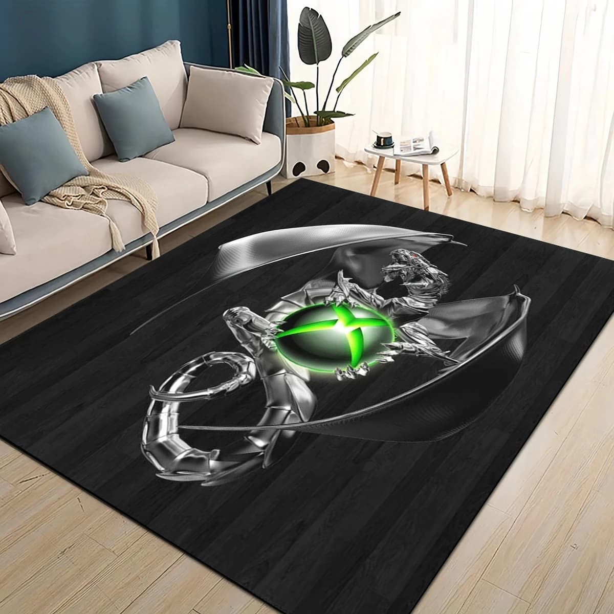 27 stile nuovo Xbox Gaming Gamer Logo Gamer Tappeto per soggiorno camera da letto decorazioni per la casa, bambini giocano antiscivolo per divano zerbino