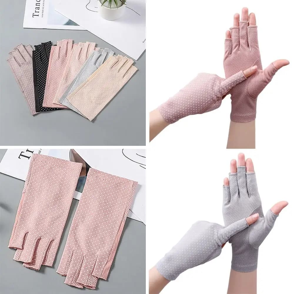 Guanti estivi alla moda per protezione solare, protezione UV, guanti sottili per protezione solare, guanti elastici traspiranti per ciclismo e guida, per donne e ragazze