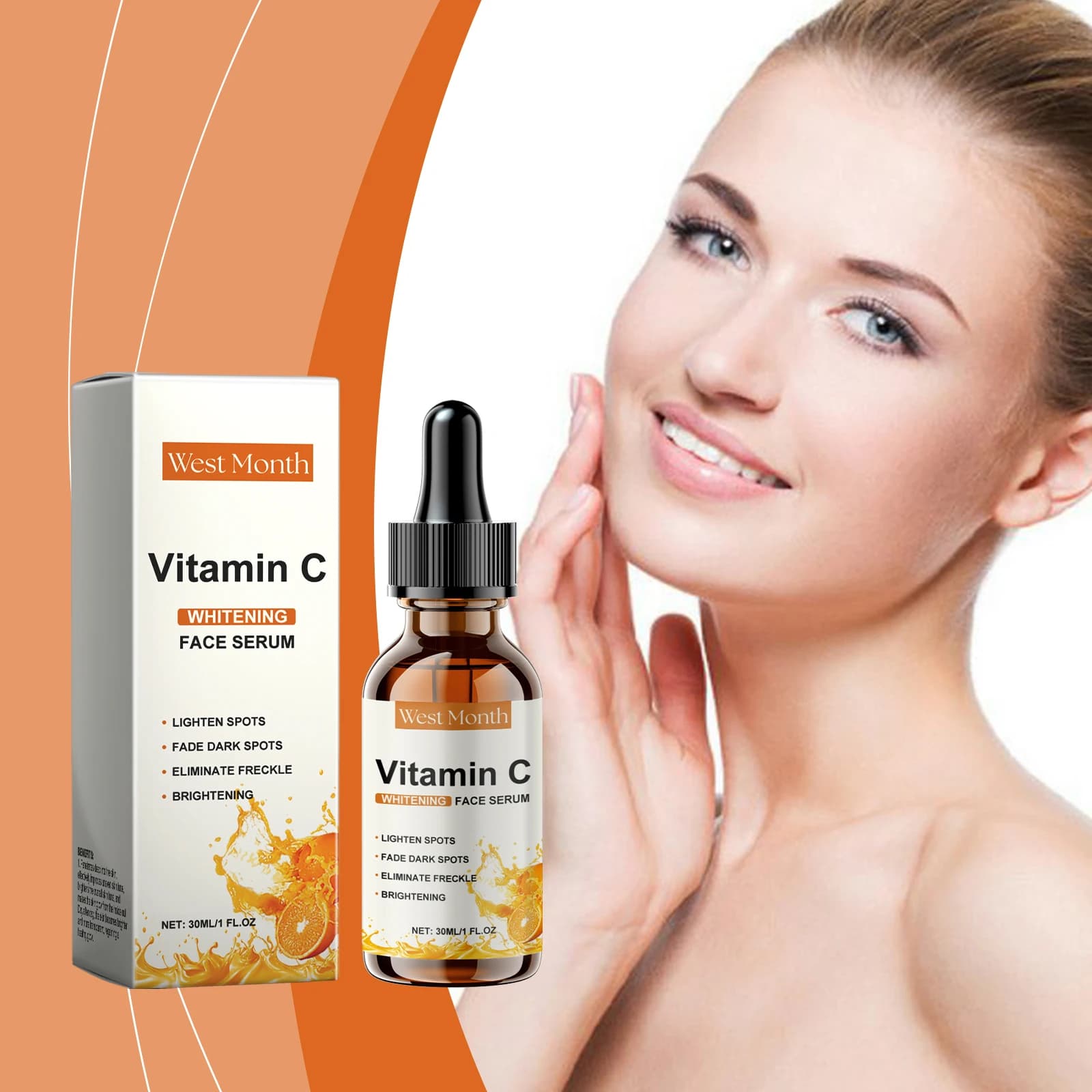 Vitamin C Facial Serum - Hydrating & Brightening Formula for Radiant, Smooth & Nourished Skin with Enhanced Glow