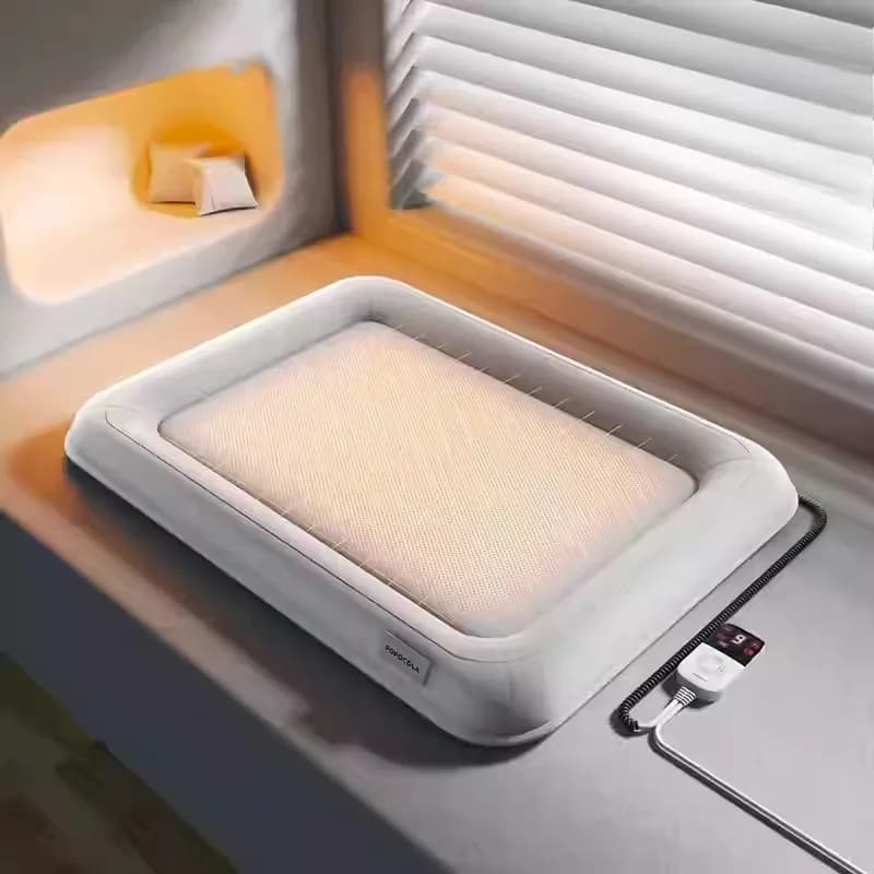 Tappetino Riscaldante Elettrico per Gatti con Timer, Cuscino Termico Invernale per Gatti con Temperatura Regolabile, Protezione Elettrica, Cuccia per Cani con Coperta