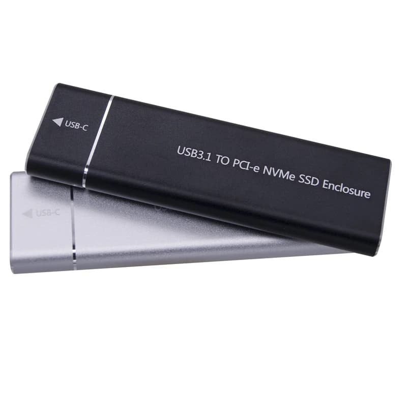 NUOVO Per M/M + B Chiave NVME Custodia M.2 SSD per 2230 2242 2260 2280 M2 SSD NVME a USB 3.1 Gen2 10G Scatola SSD esterna in alluminio