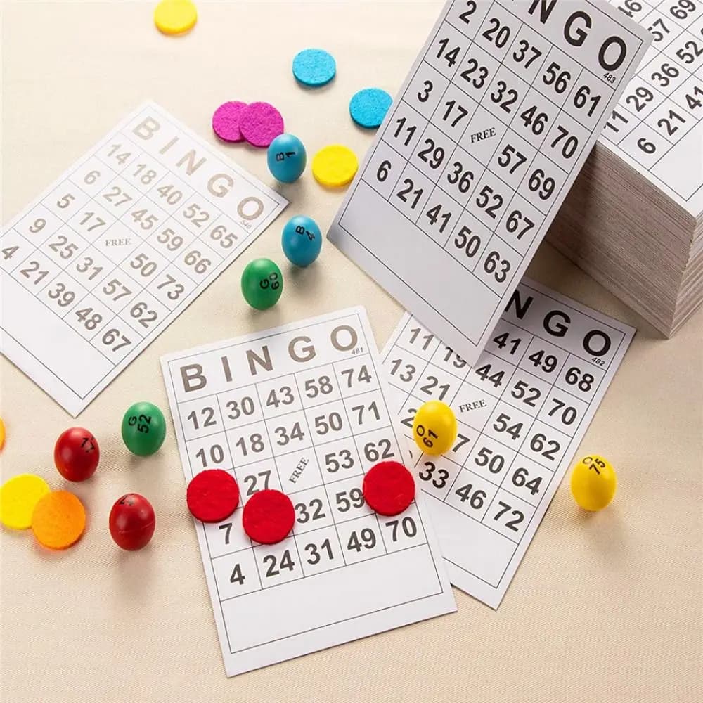 Giochi da Tavolo, Carte Uniche per Bingo con Numeri, Set di Bingo Educativo Riutilizzabile, Divertente Set di Bingo in Carta, Regalo per Bambini
