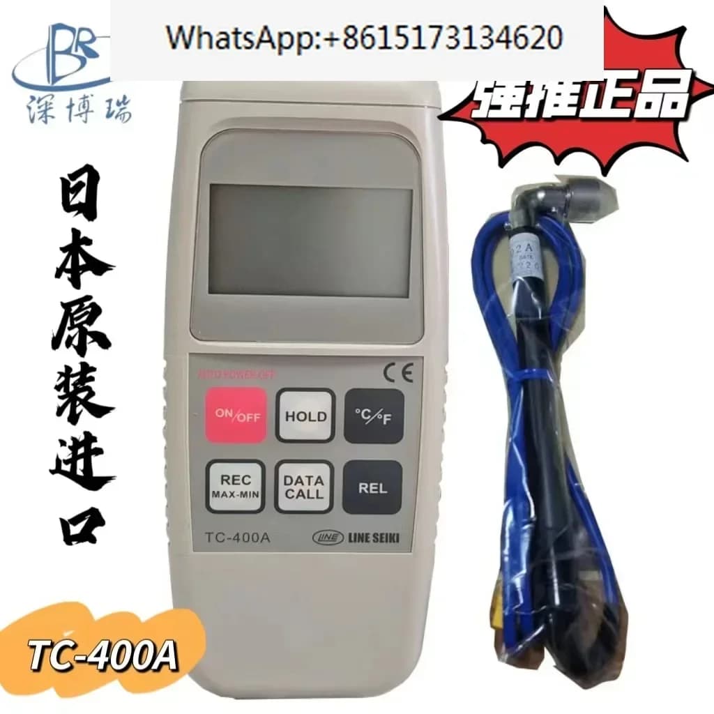 Digital Thermometer TC-400A -160°C ° From C to +1,372 ° Input Thermometer C
