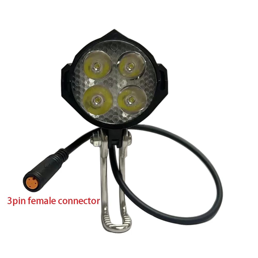 Parti di conversione luci a LED Ebike Faro per bici elettrica Scooter elettrico Luci anteriori e posteriori per moto con clacson 36V 48V