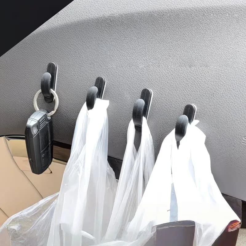 17 Packs Car Self Adhesive Hook Secure Durable Non Slip Pack Pack For Car / Home Kitchen Bathroom Storage Practical