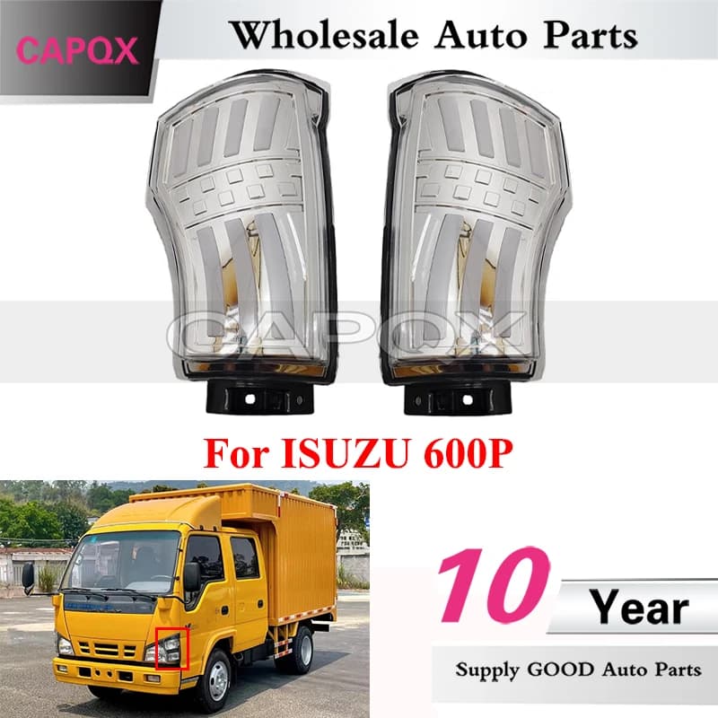 CAPQX 1 paio di luci d'angolo anteriori a LED per ISUZU 600P Indicatori di direzione anteriori Lampada di posizione per fari