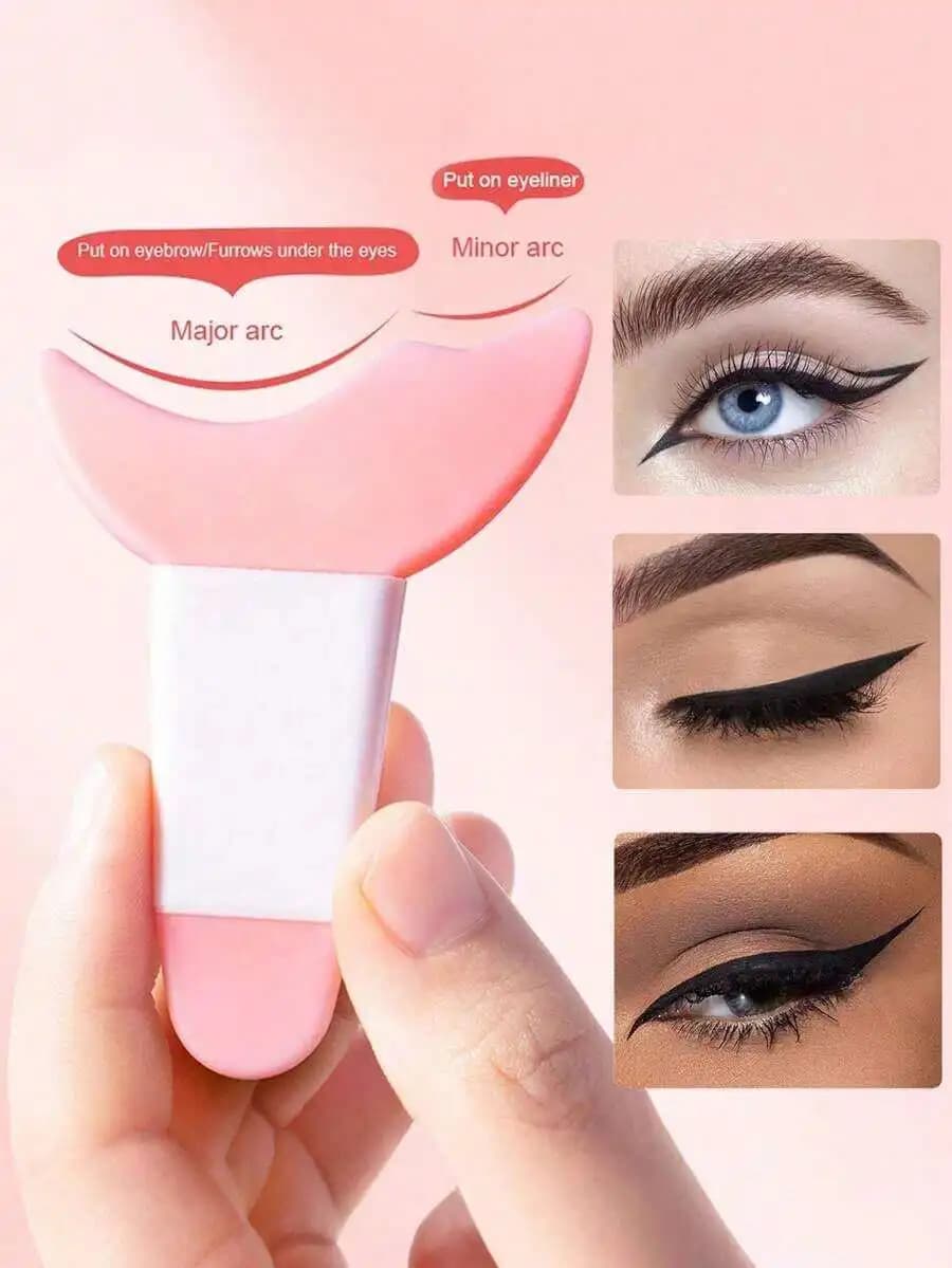 Stampo Multifunzionale per Eyeliner, Modello in Silicone per Eyeliner, Ausilio per Eyeliner, Ausilio per l'Applicazione del Mascara