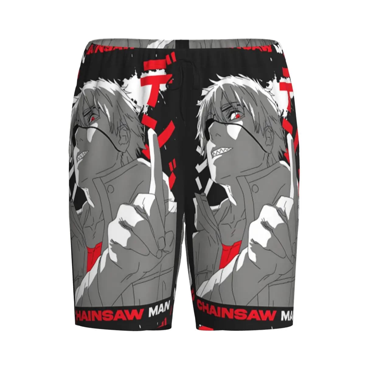 Pantaloni Corti Personalizzati Anime Chainsaw Man Devil, Pantaloni da Pigiama per Uomo, Pantaloni da Notte, Abbigliamento da Notte
