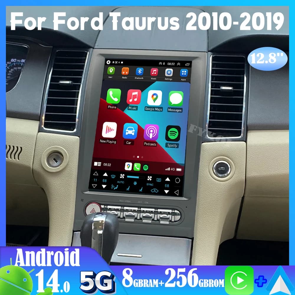 Android 15 Per Ford Taurus 2010-2019 Autoradio Automotive Multimedia Tesla Schermo Carplay Auto Bluetooth GPS 4G WIFI DSP Stereo