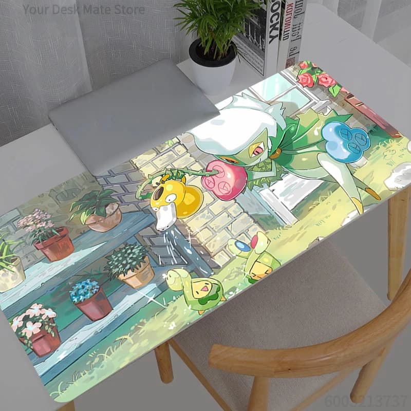 Tappetino per mouse da computer Gaming Pokemon Pikachu MousePad Tappetino per mouse di grandi dimensioni Tappetino per tastiera da gamer XXL Tappetino per scrivania PC tapis souris