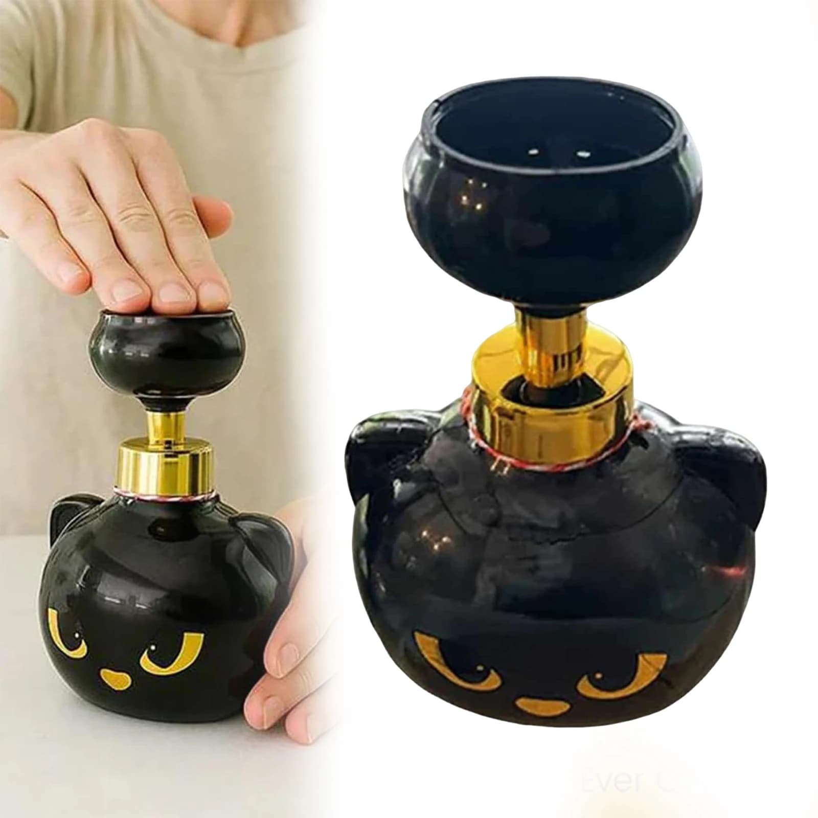 Dispenser di lozione a forma di zampa di gatto, ricaricabile, per disinfettante mani, crea bolle a forma di zampa per bagno, cucina, ufficio