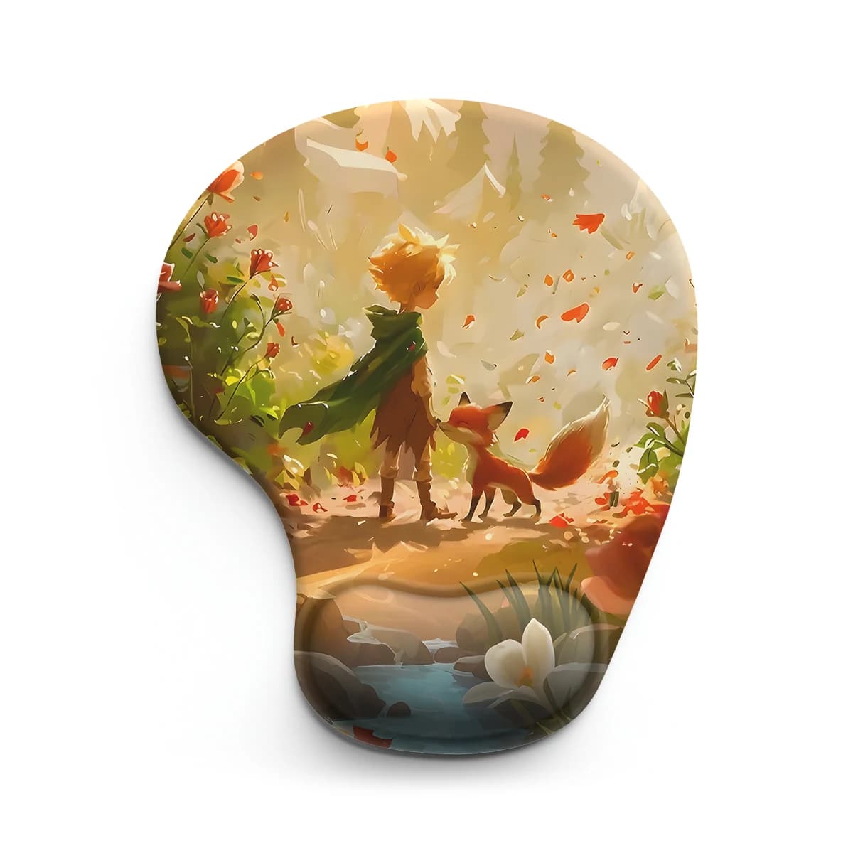 1pc Il Piccolo Principe E Volpe Mouse Pad Polso ergonomico Morbido Antiscivolo Poggiapolsi Tappetino di Supporto Mouse Pad per Computer per PC da Ufficio