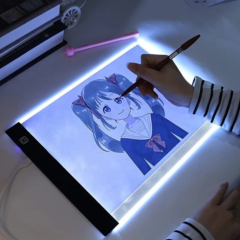 A4 Led Drawing Copy Board giocattolo per bambini per disegnare Tablet 3 livelli dimmerabile schizzi pittura Tablet Light Pad pittura diamante