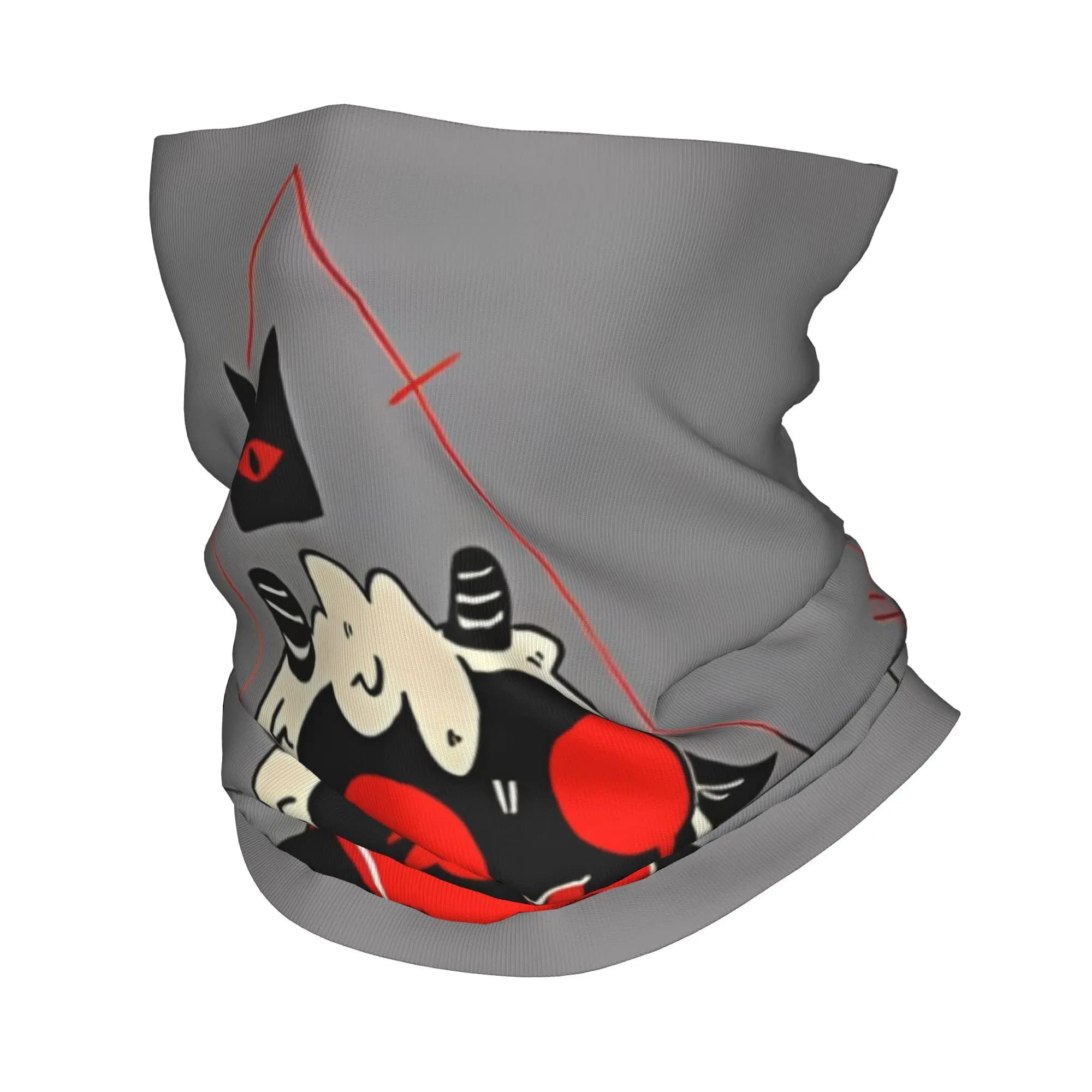 Bandana grey Cover Club Cult Of The Lamb Mask for hiking face Anti-wind scarf for adults