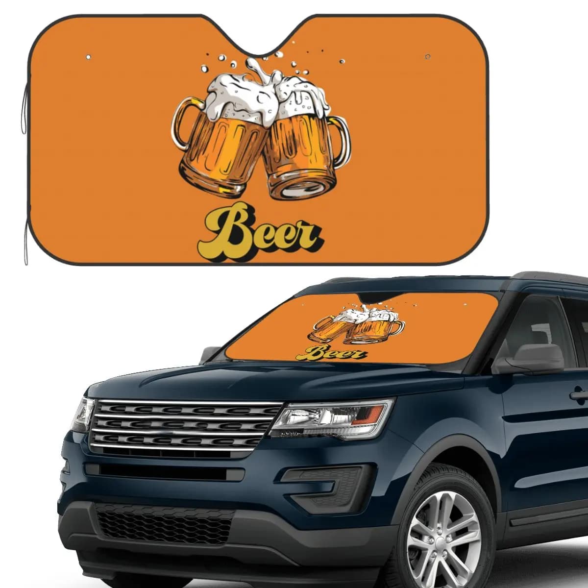 Beer Parasole Parabrezza Parabrezza anteriore per auto Finestra Parasole Accessori Coperture