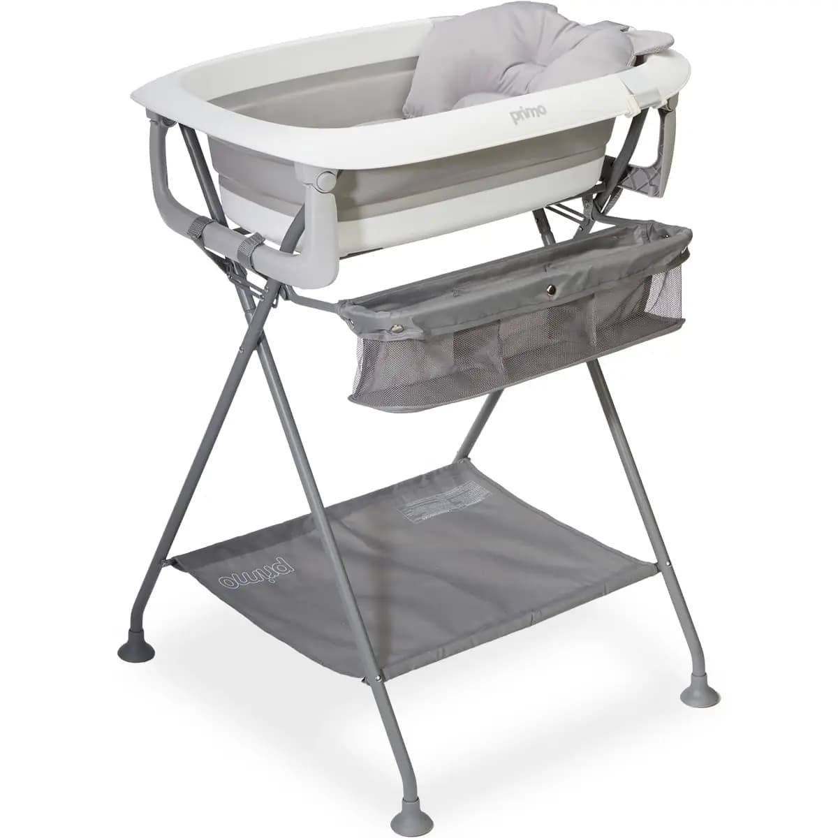 Vasca da Bagno Pieghevole per Neonati con Supporto Richiudibile e Cuscino Ergonomico - Design Salvaspazio, per Bambini da 0 a 24 Mesi