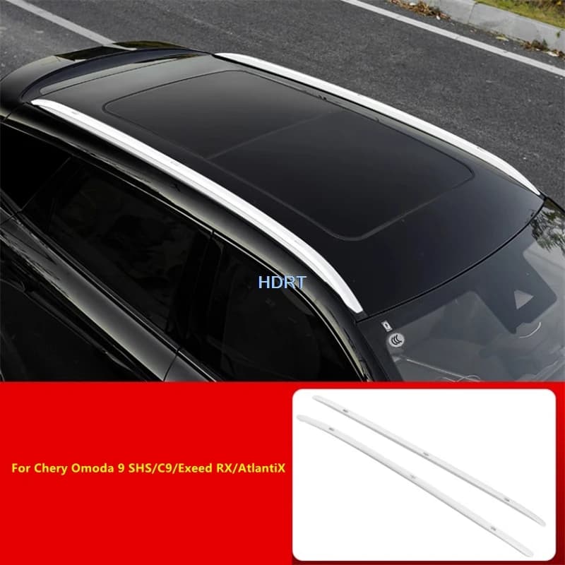 Car Styling Tetto Portapacchi Binario Scatole da viaggio Kit di rivestimento laterale Accessori per Chery Omoda 9 SHS/C9/Exeed RX/AtlantiX C-DM 2025 +