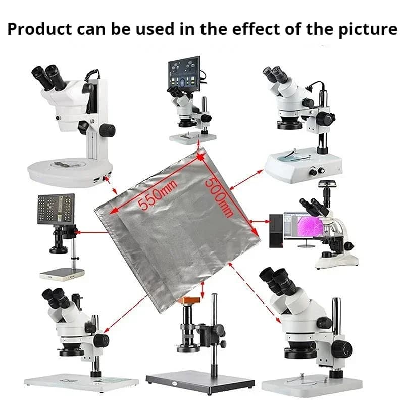 1PC Large Microscope Dust Cover Protective Lens Oxford Fabric Dust Cover Moisture-Proof Shade for Laboratory
