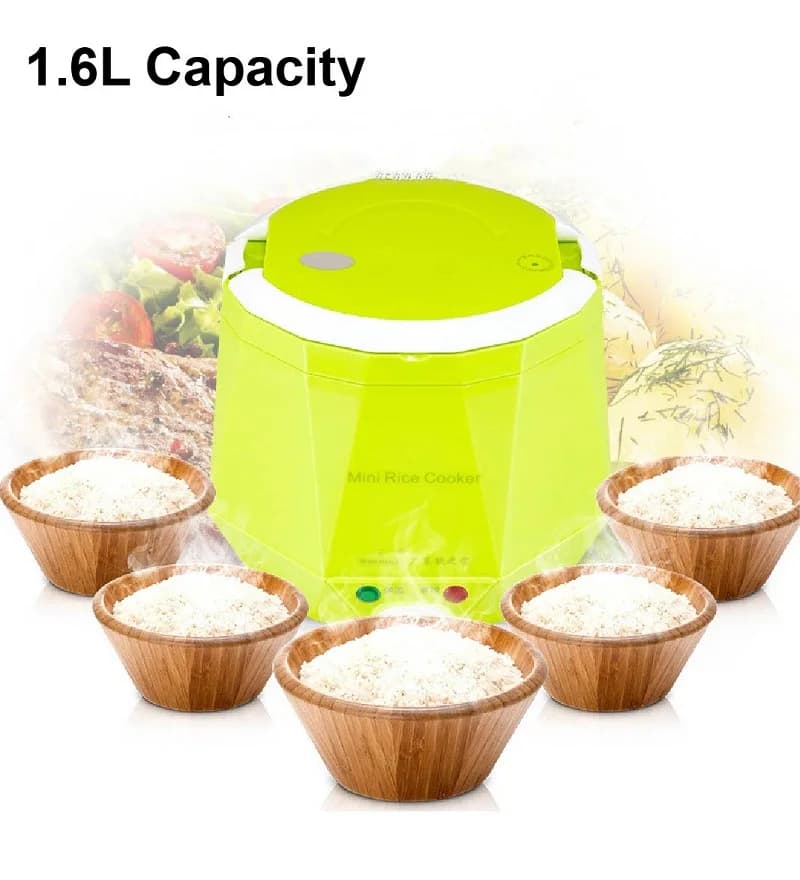 12V/24V Lunch Box Elettrico Scaldavivande Portatile Multi-funzione Pentola Elettrica Automatico Tenere Al Caldo 1.6L Auto Fornello di Riso