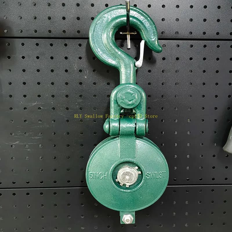 Marine pulley Wire rope hanger side cover can be opened Heavy duty rotating, pulley chain ring type