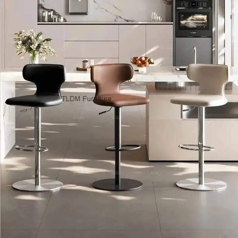 Sgabelli da Bar Professionali per Campeggio, Minimalisti, da Gaming, Regolabili con Schienale, Sedie Ergonomiche Rilassanti, Arredamento per Bar