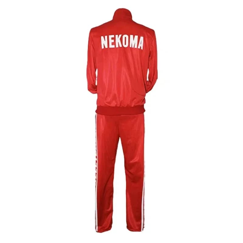 ✠ 2026 ✠ Costume Cosplay Anime Haikyuu, Uniforme Nekoma, Maglia e Pantaloni da Pallavolo Tetsurou Kuroo Kozume Kenma, Abbigliamento Sportivo Rosso ✠