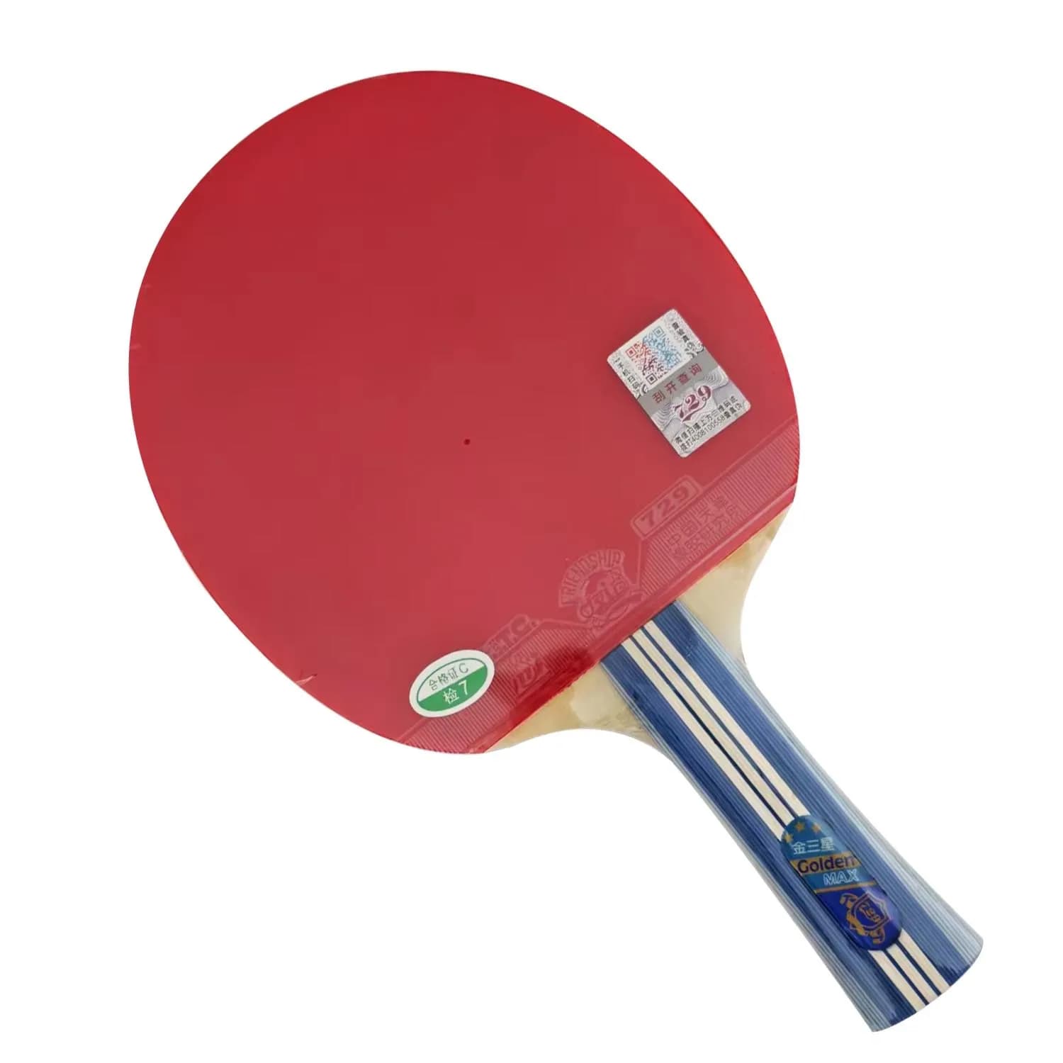 RITC 729 Amicizia Oro 3 stelle Y007 # Racchetta da ping pong Pips-In con custodia senza gomme per PingPong Y007