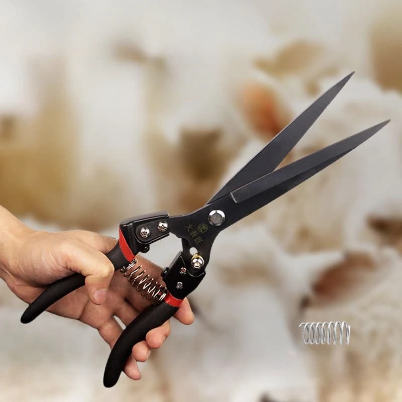 New High-end SK-5 Steel Large Spring Scissors Home Professional Shaving Wool Rabbit Hair Hand-made Wool Scissors