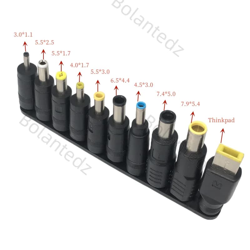 10 Pz/set 5.5x2.1mm Universale Maschio Martinetti Connettore per Spine DC Adattatore di Alimentazione CA Cavi Del Computer Connettori Notebook Laptop