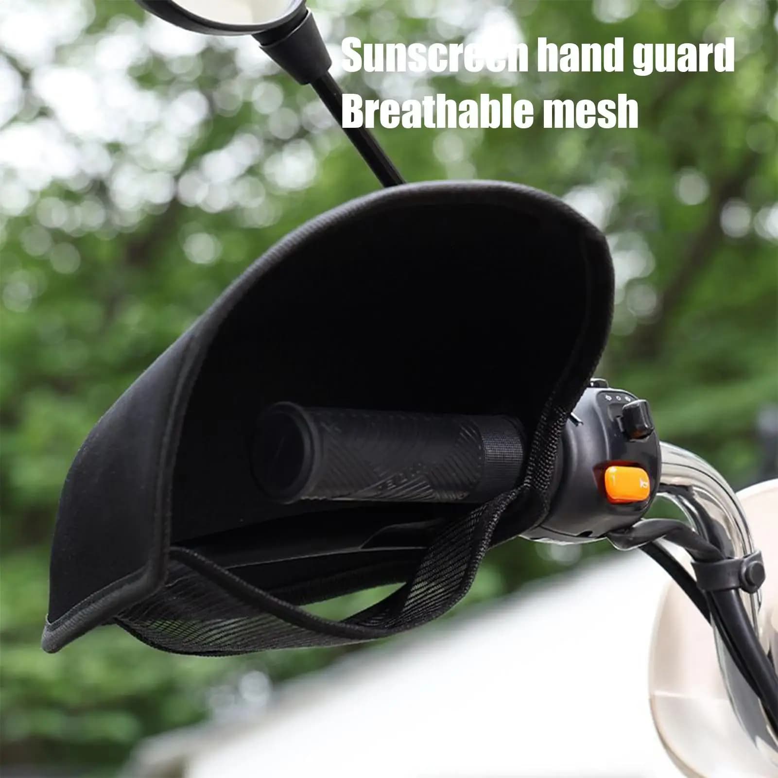 Guanti estivi per protezione solare per moto Manicotti antipioggia per protezione delle mani per moto Guanti per protezione solare Copri maniglia per parasole per bici