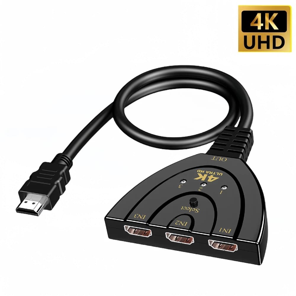 4K * 2K Mini 3 porte Switch compatibile HDMI Switcher 4K Splitter 1080P 3 ingressi 1 porta di uscita Hub per Xbox PS4 DVD HDMI PC Laptop TV