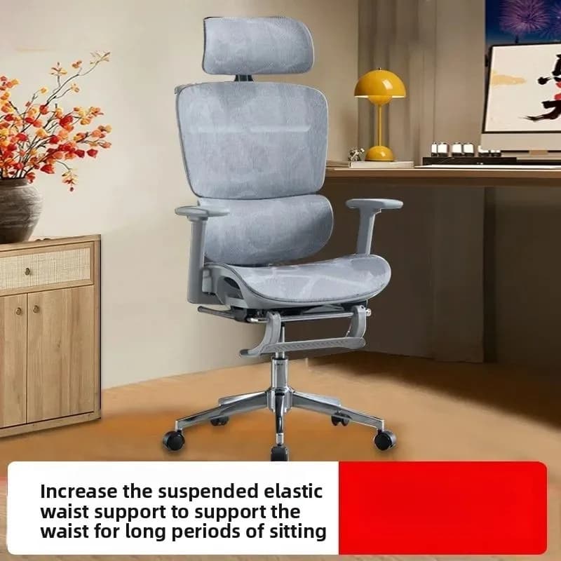 Sedia da Ufficio Ergonomica con Supporto Lombare Opera, Comoda Sedia da Gaming per Lunghe Ore di Relax, Sedia da Scrivania Reclinabile, Sedia da Studio per Ragazze