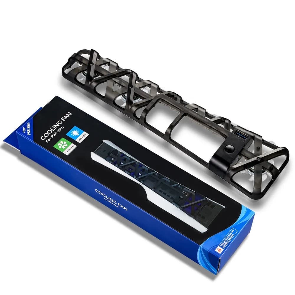 Ventola di Raffreddamento per Console PS5 Slim con Porta USB 3.0, Sistema di Raffreddamento per Sony PlayStation 5 Slim, Accessori per Giochi