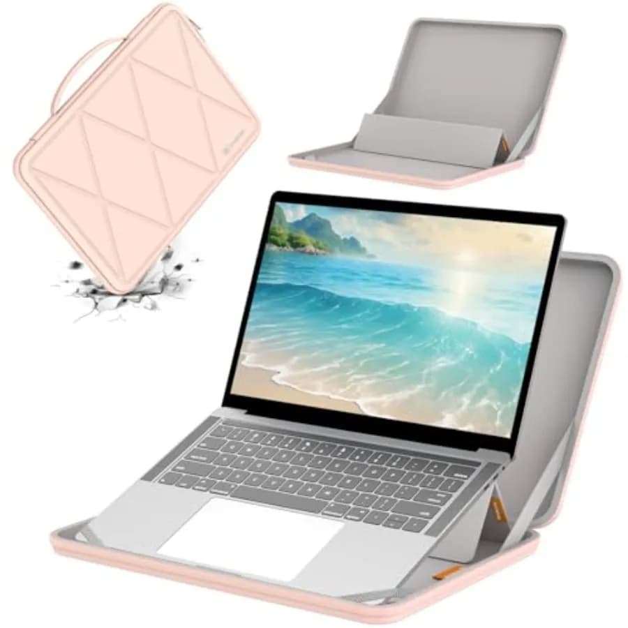Custodia protettiva rigida in EVA MS61 con supporto compatibile con Lenovo ThinkBook Plus Gen 5 Hybrid da 14 pollici per IdeaPad Flex 5i Chrome