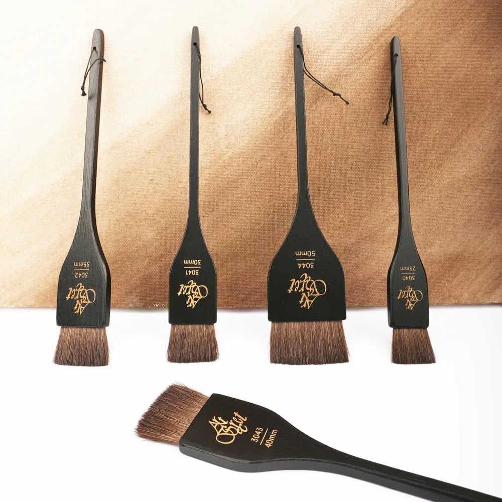 ArtSecret 1 PC Hake Background Paint Brush Pony Mixed Nylon Hair Art Brushes for Gouache Watercolor Acrylic Oil Painting