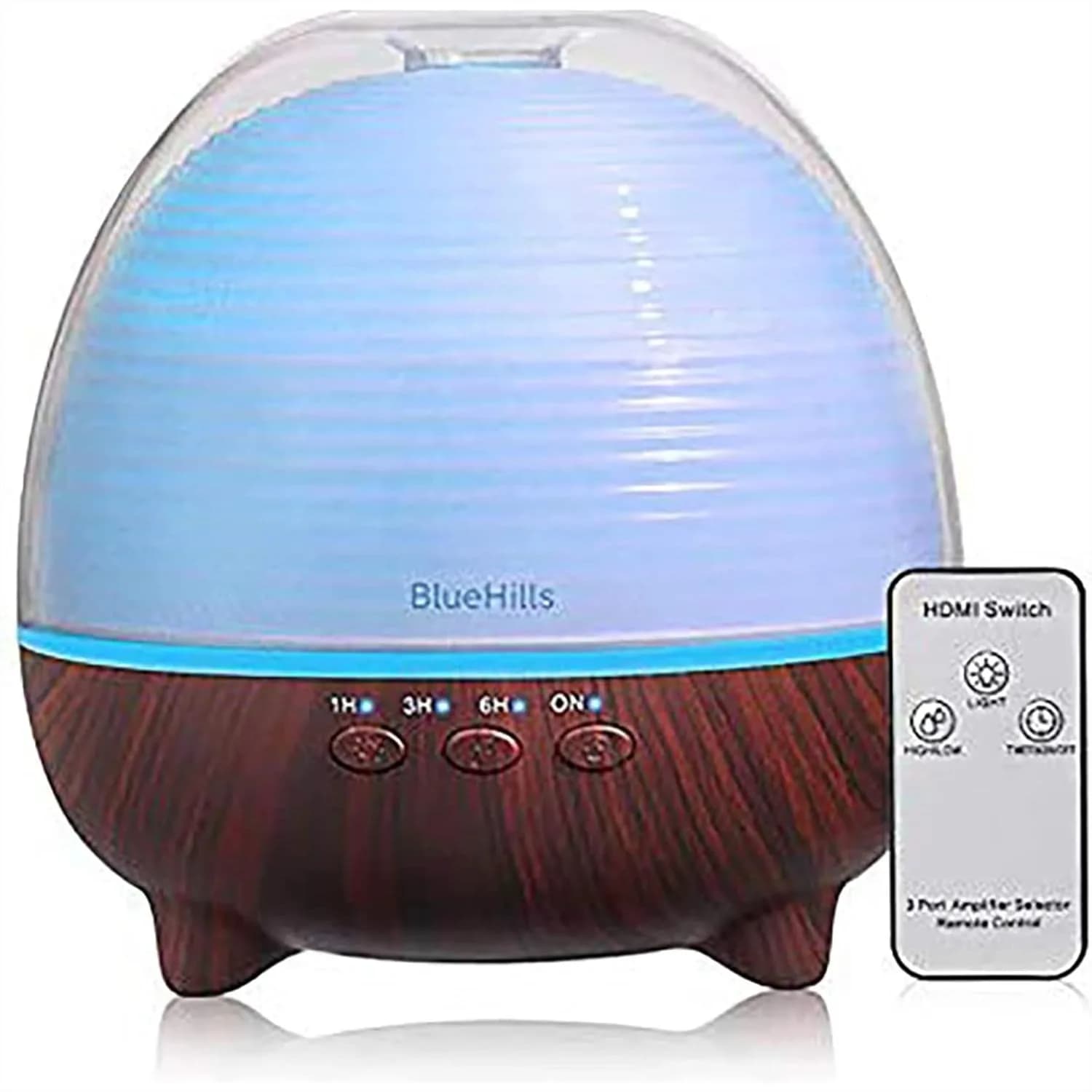 Diffusore di Oli Essenziali 1000ML per Grandi Ambienti, Umidificatore Aromatico con Telecomando, LED a 7 Colori, Spegnimento Automatico, Alta Produzione di Nebbia, Lunga Durata