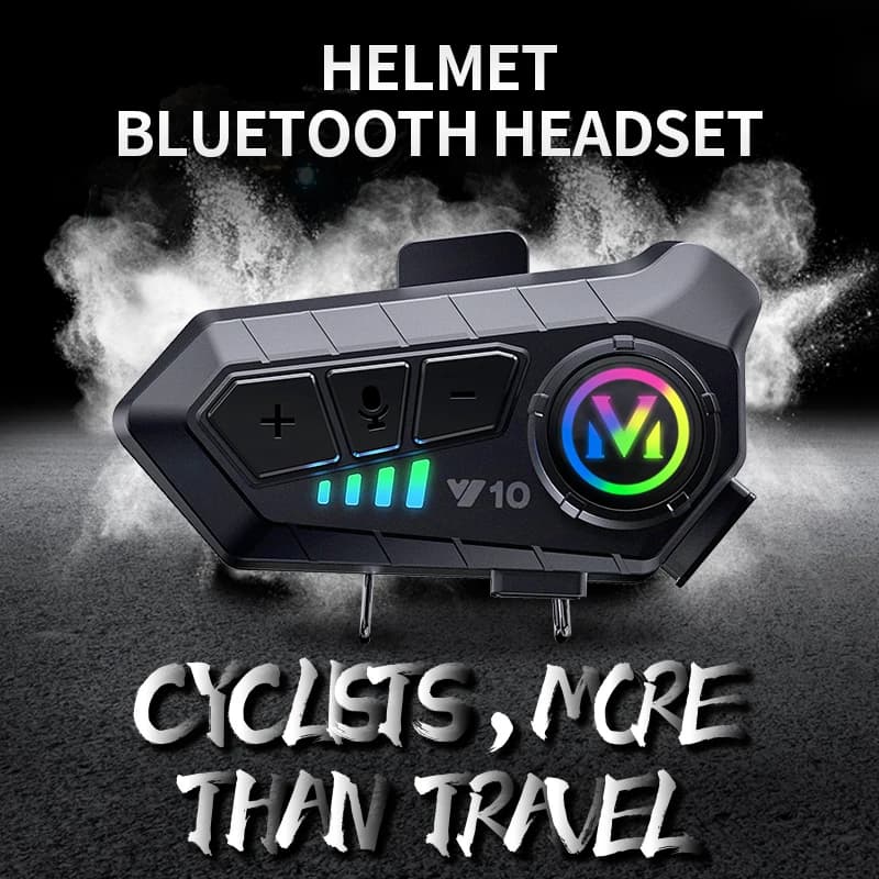 2026 Y10 BT5.3 Helmet Headset Wireless Hands-free Call Phone Kit Motorcycle Waterproof Earphone Music Player Speaker for Moto