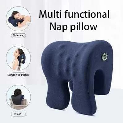 Supporto per il collo Riposo per ufficio Pausa pranzo Scrivania per studenti ortopedica Cuscino per pisolino in memory foam per poggiatesta da viaggio