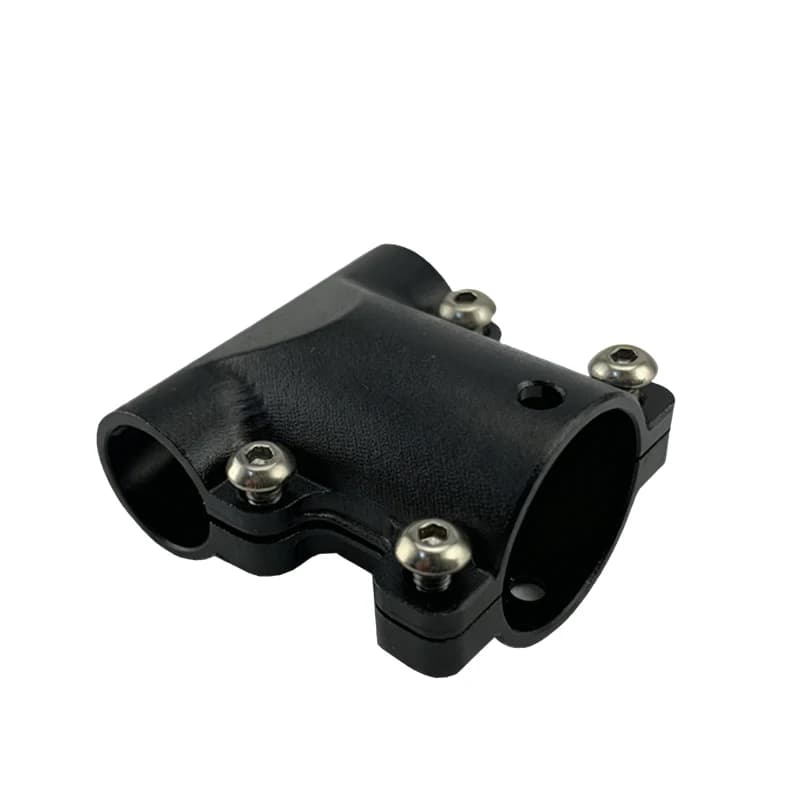 1PCS 16mm a 10mm Adattatore di collegamento carrello di atterraggio Giunto a T in lega di alluminio Connettore fisso a 3 vie per parti di droni RC multiasse