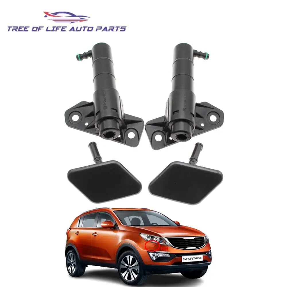 Muslimmuslimah anteriore destro e sinistro ugello lavafari ugello pulizia fari pompa Spray cilindro per KIA Sportage 3 10-14