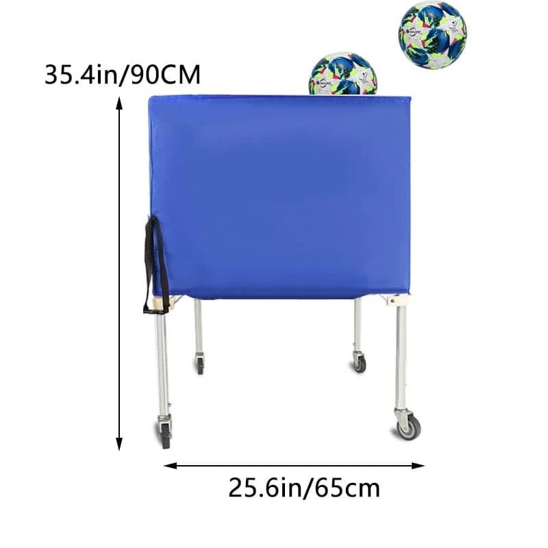 Portable Basket for Sports Balls with Wheels, Wholesale Training Equipment for Basketball, Football, Volleyball, Tennis