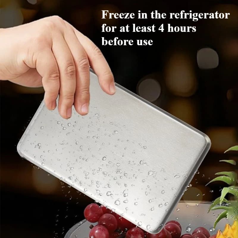 Stainless Steel Ice Pads, Ice Bricks, and Ice Packs for Lunch Boxes and Insulated Bags—Refrigerated Preservation Ice Trays
