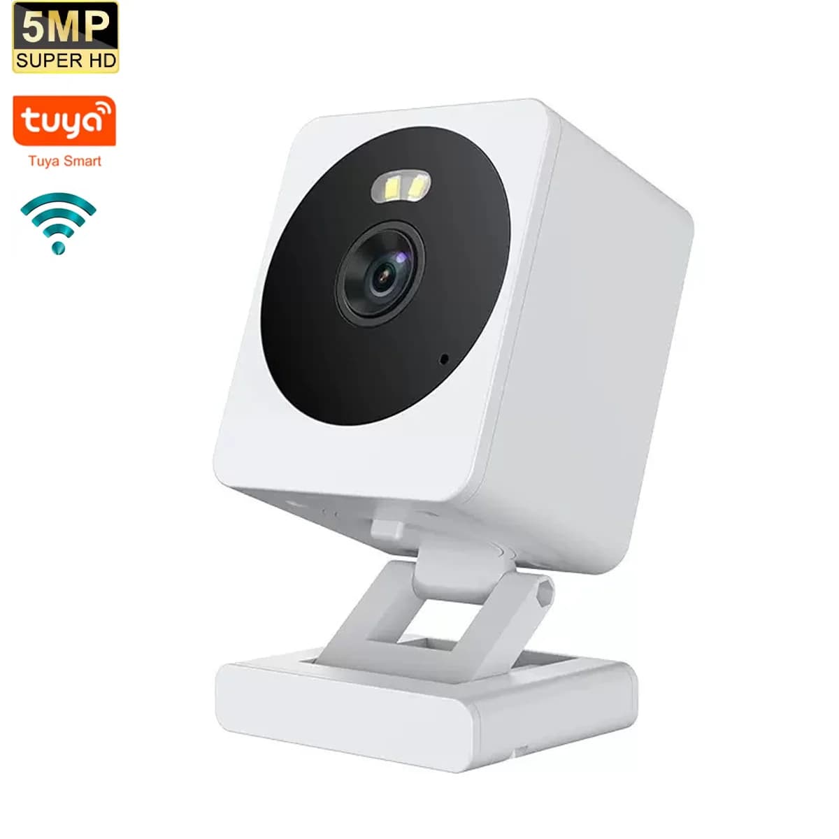 Tuya Smart Home Camera Pro: zoom 4X, avvisi AI, notte a colori, supporto da 128 GB, WiFi 2,4 GHz, impermeabile, monitor per neonati/animali domestici
